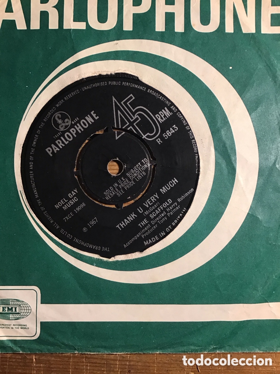Discos de vinilo: The Scaffold Thank U Very Much - Foto 1