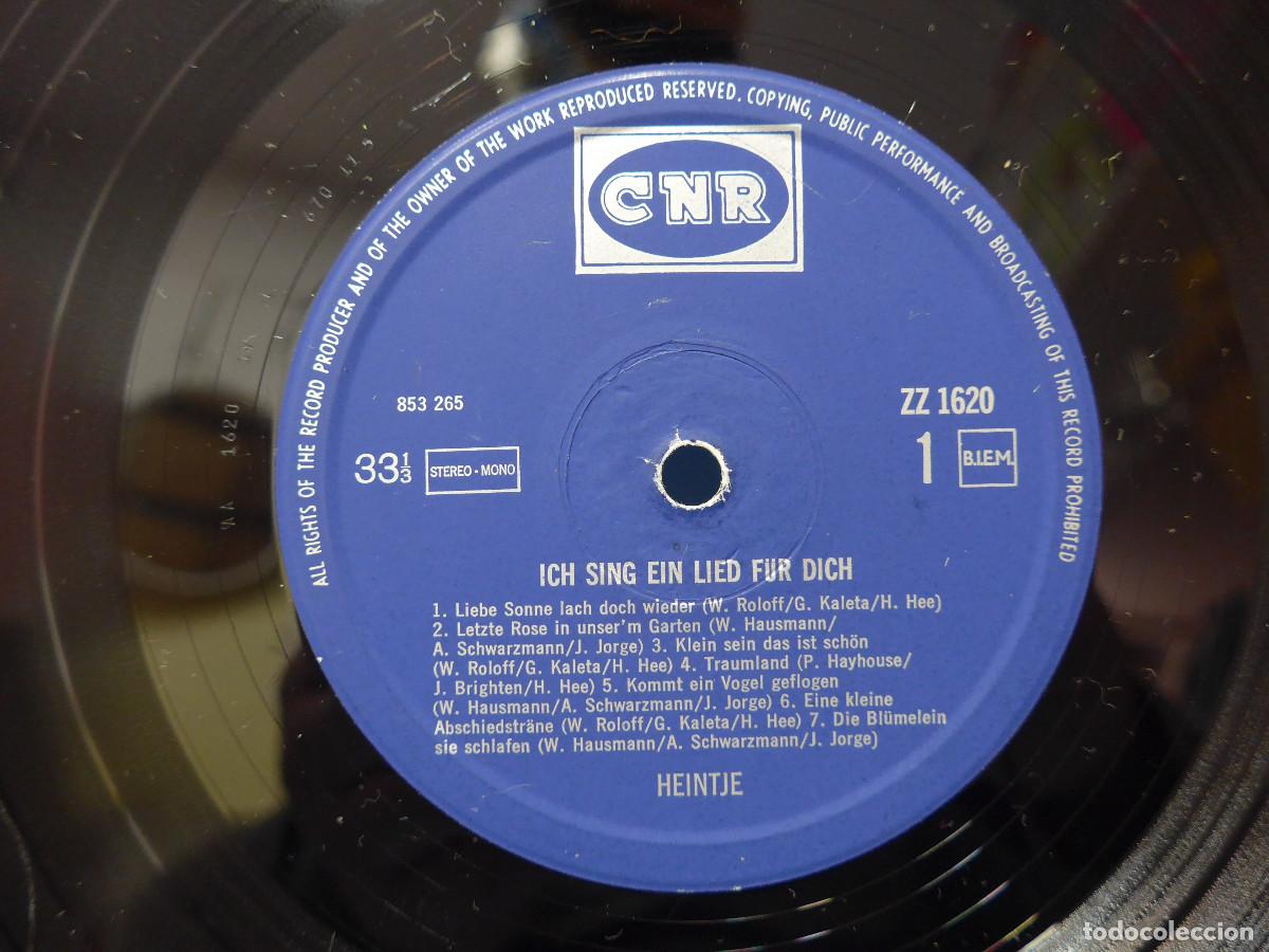 Discos de vinilo: HEINTJE ICH SING EIN LIED FUR DICH - Foto 5