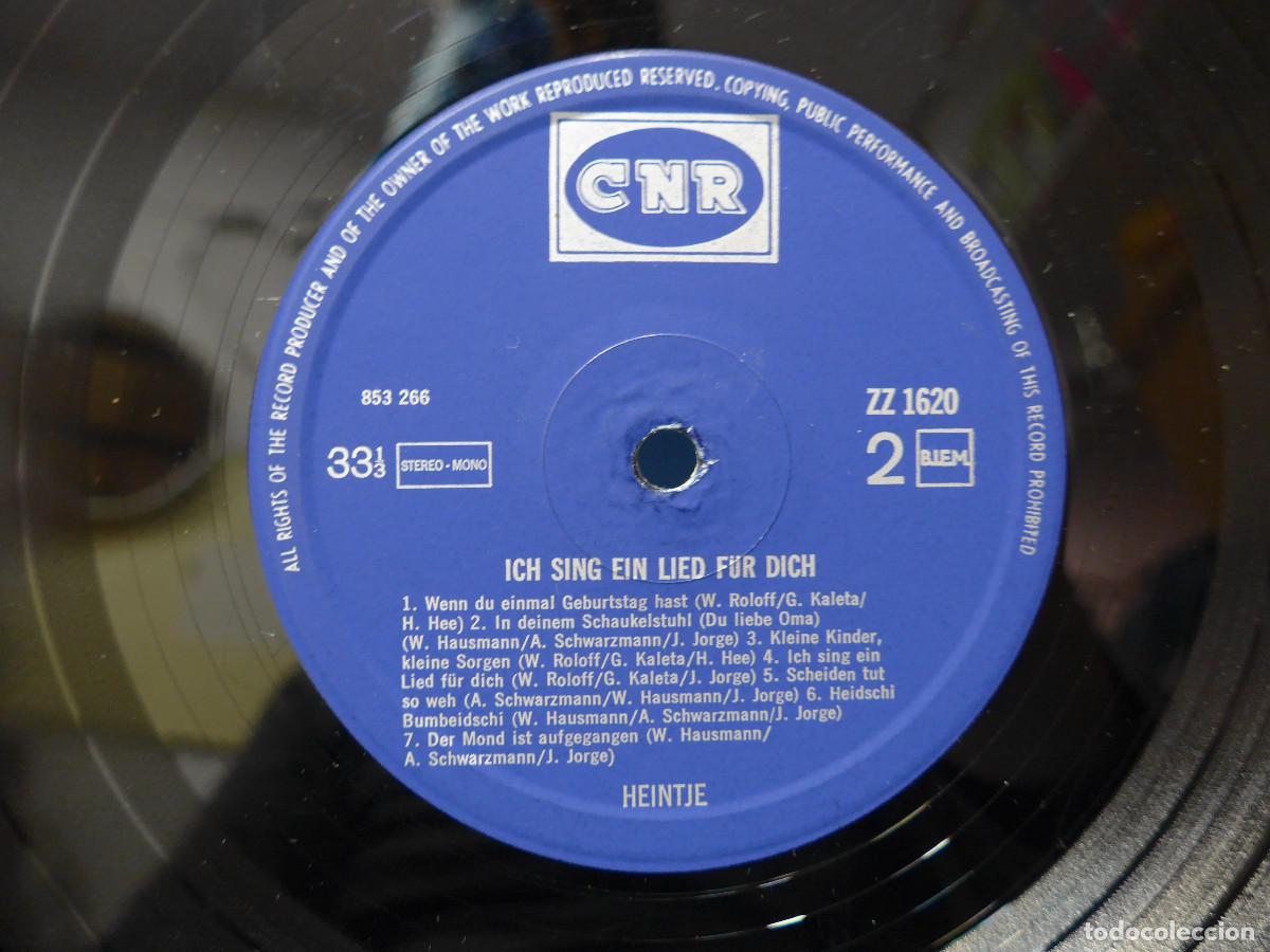 Discos de vinilo: HEINTJE ICH SING EIN LIED FUR DICH - Foto 7