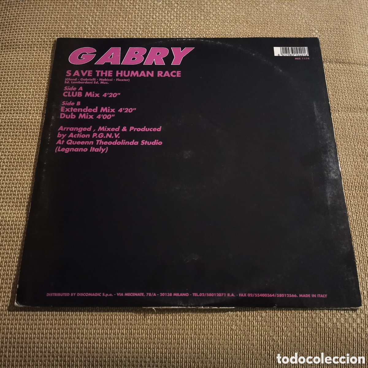 Discos de vinilo: Gabry - Save The Human Race (12&rdquo;) - Foto 2