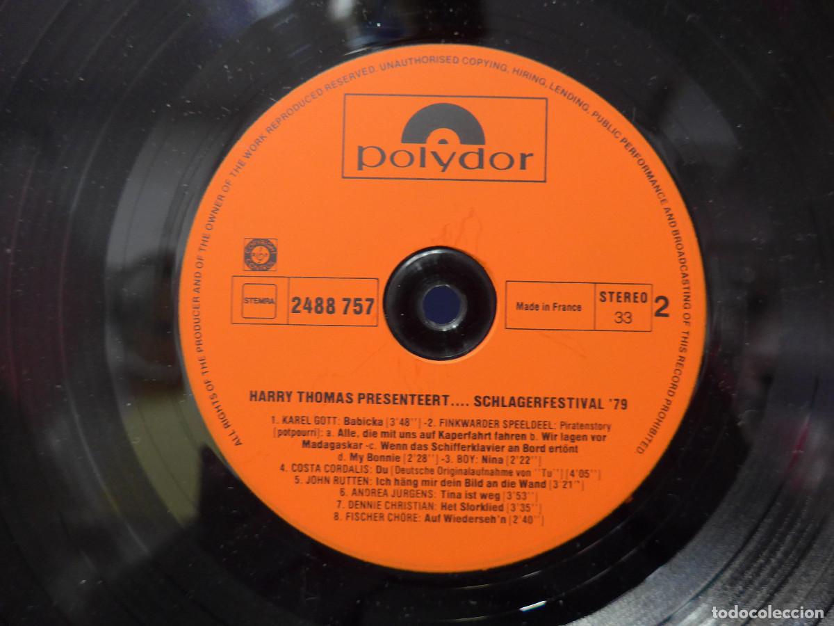 Discos de vinilo: HARRY THOMAS PRESENTEERT SCHLAGERFESTIVAL 79 - Foto 9