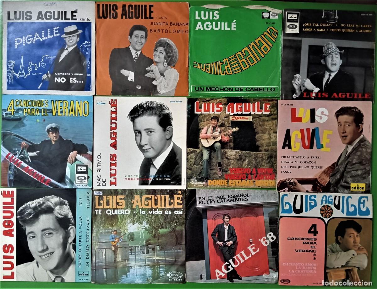 Discos de vinilo: Lote de 12 discos de Lu&iacute;s Aguil&eacute; - Foto 1