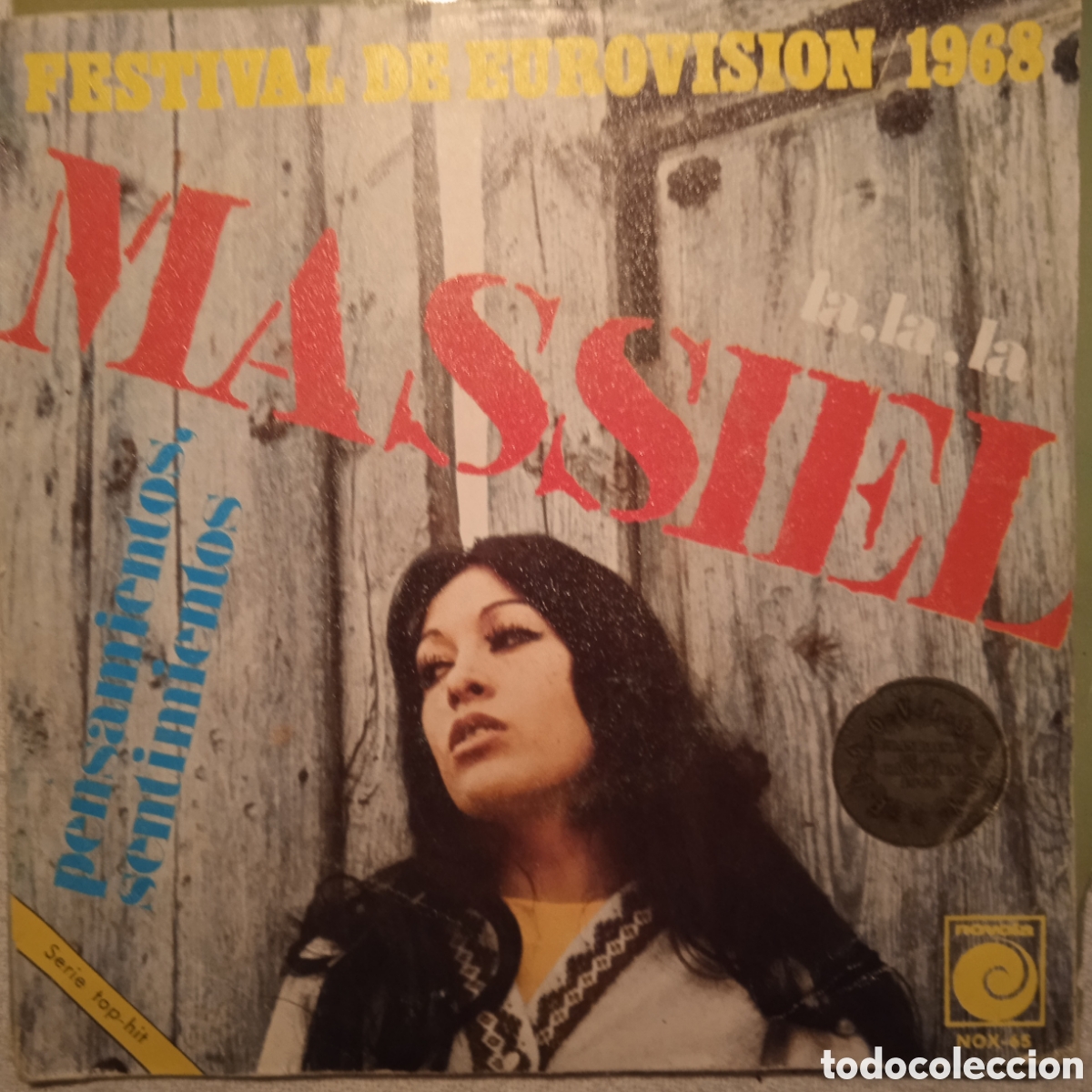Discos de vinilo: Massiel Eurovisi&oacute;n 68 la la la - Foto 2
