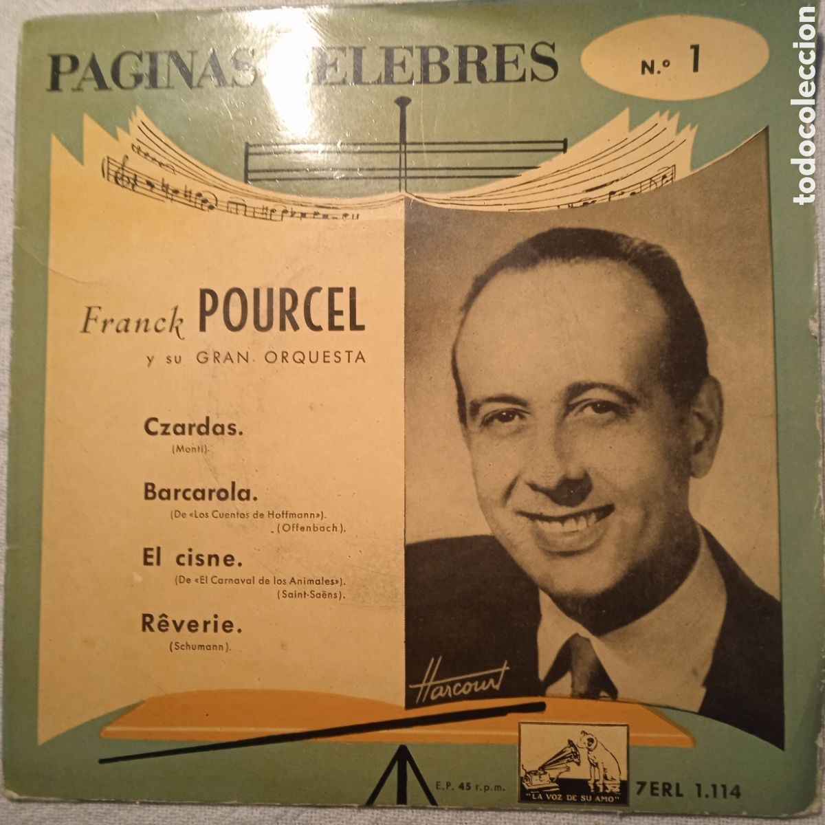 Discos de vinilo: Franck pourcel ,czardas+3 - Foto 1