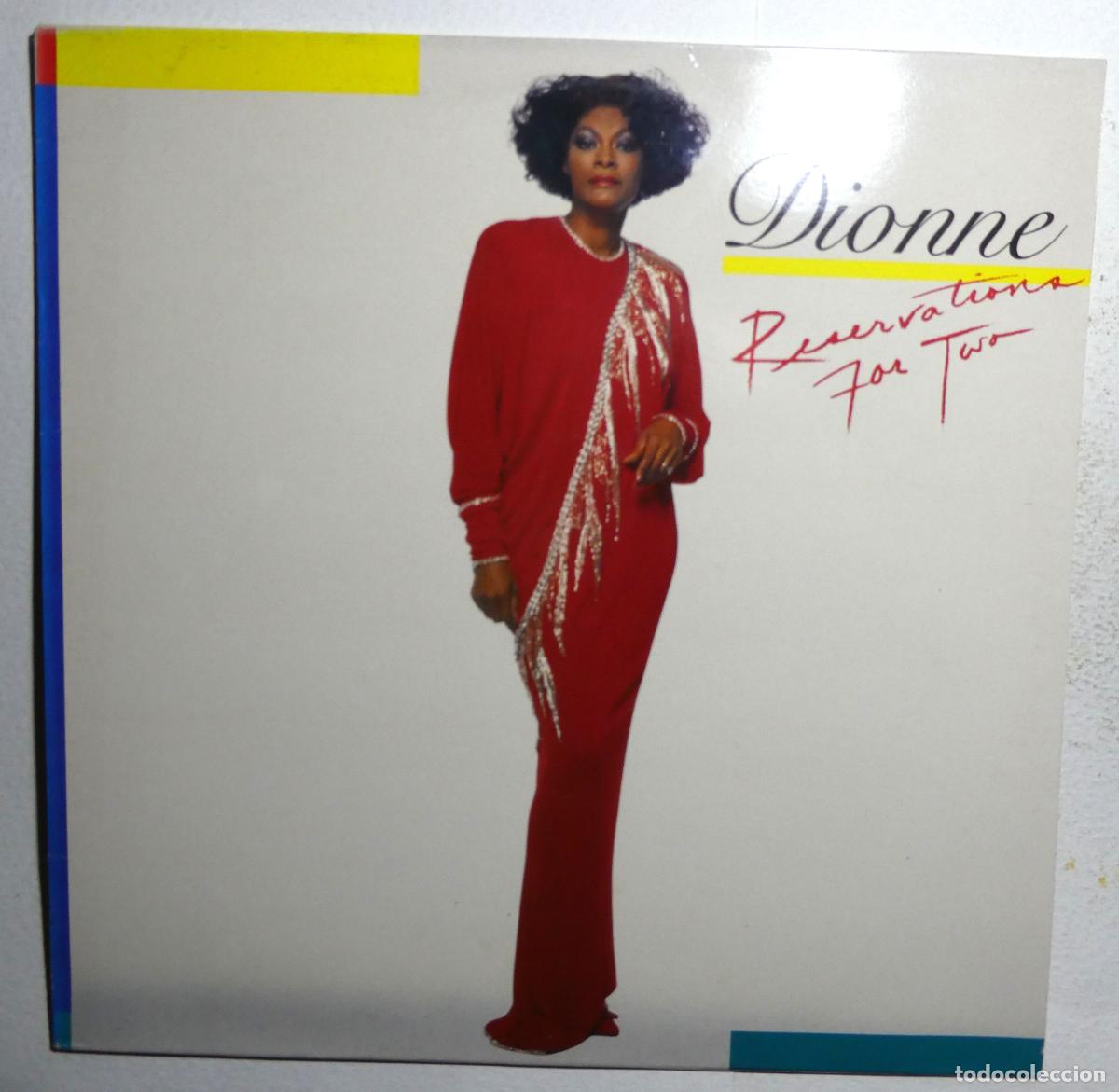 Discos de vinilo: Disco de vinilo DIONNE WARWICK - RESERVATIONS FOR TWO - Foto 1