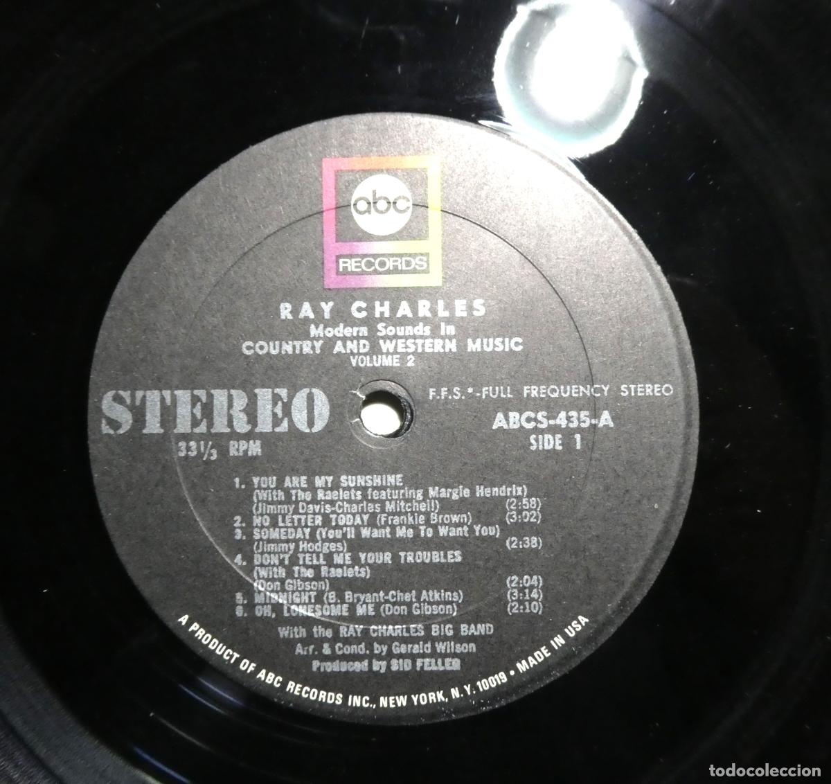 Discos de vinilo: Disco de vinilo Ray Charles. Volume two - Foto 4