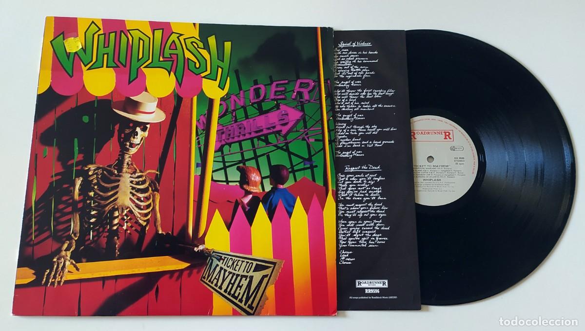 Discos de vinilo: LP WHIPLASH - TICKET TO MAYHEM - Foto 3