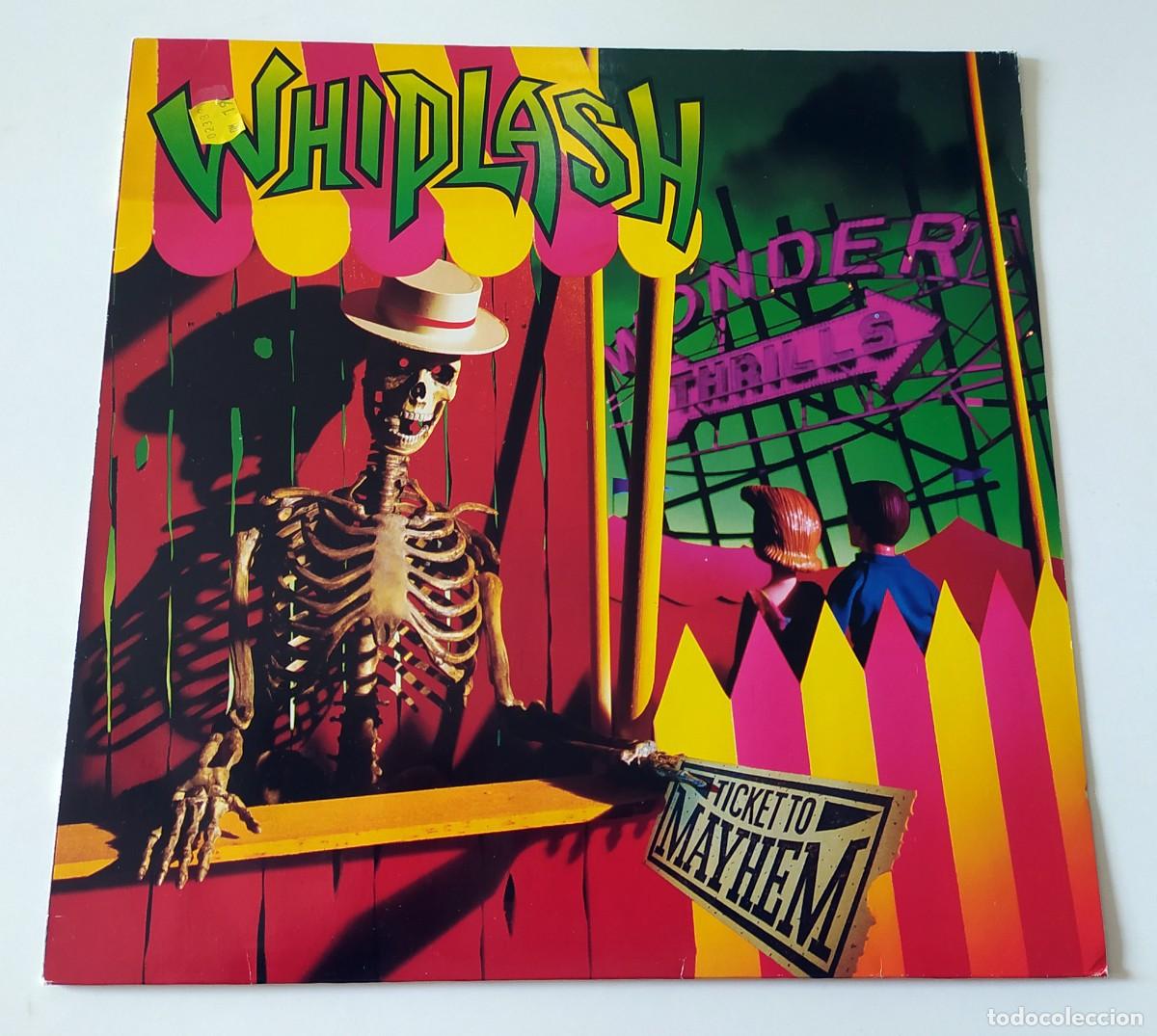 Discos de vinilo: LP WHIPLASH - TICKET TO MAYHEM - Foto 1