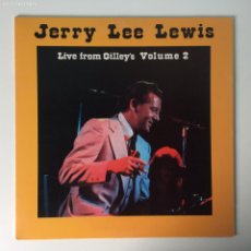 Discos de vinilo: JERRY LEE LEWIS ‎– LIVE FROM GILLEY'S VOL 2 , PROMO USA & CANADA WESTWOOD ONE