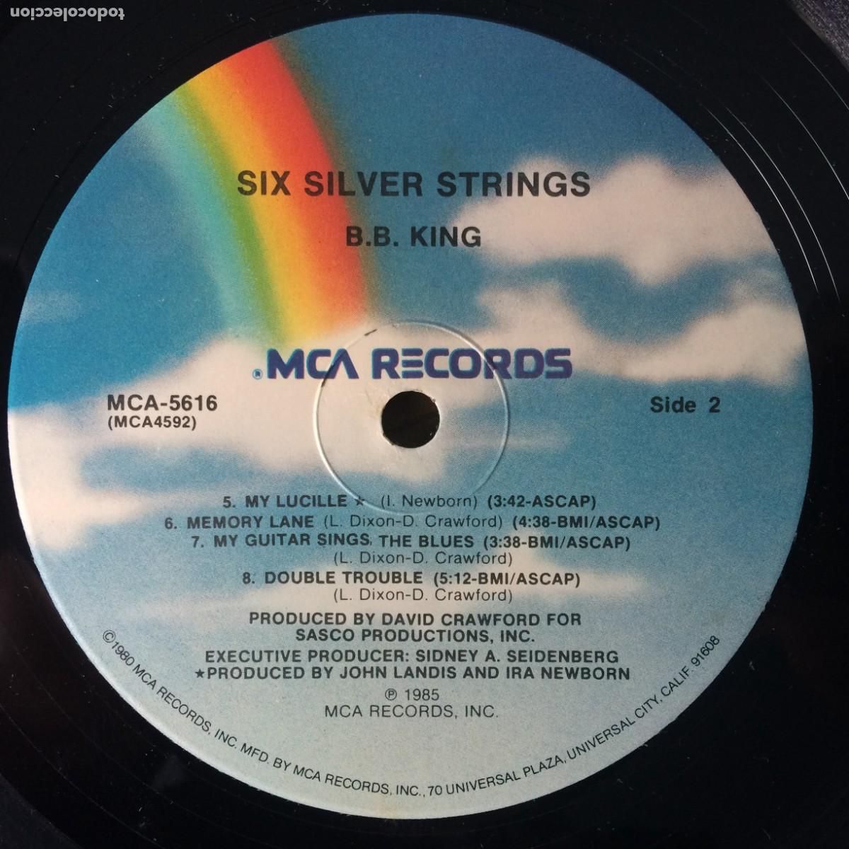 Discos de vinilo: B.B. King &lrm;&ndash; Six Silver Strings , USA 1985 MCA Records - Foto 4