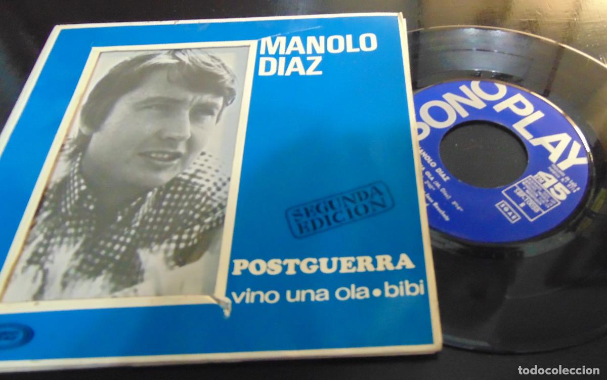 Discos de vinilo: MANOLO D&Iacute;AZ - POSTGUERRA - SINGLE 1967 - Foto 6