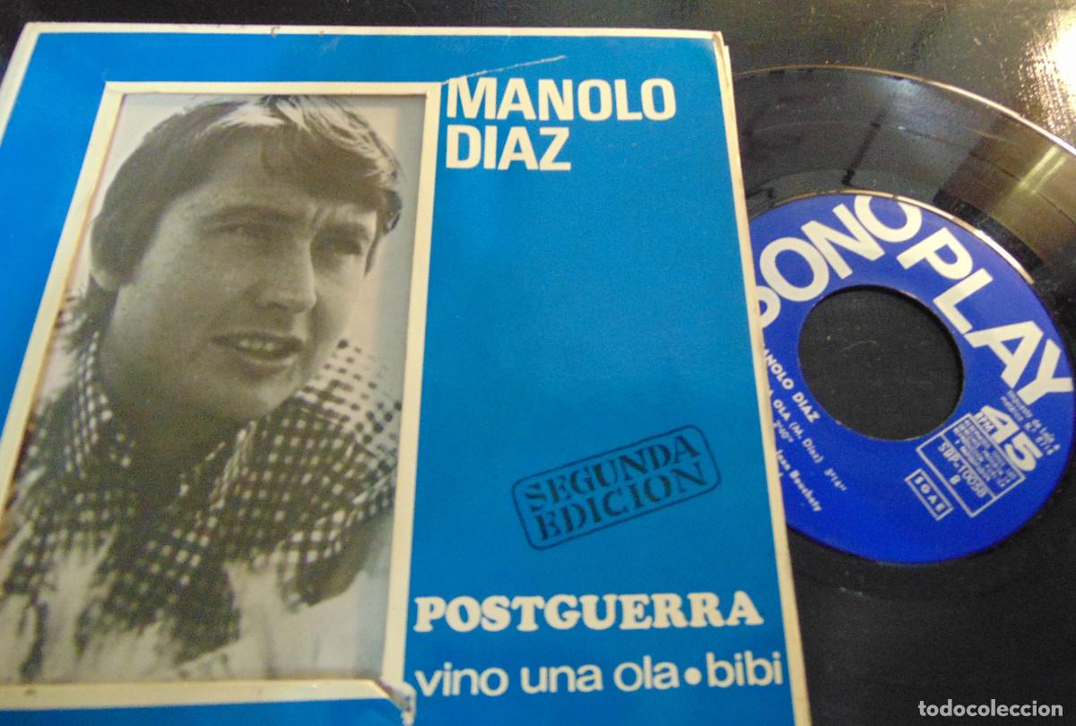 Discos de vinilo: MANOLO D&Iacute;AZ - POSTGUERRA - SINGLE 1967 - Foto 7