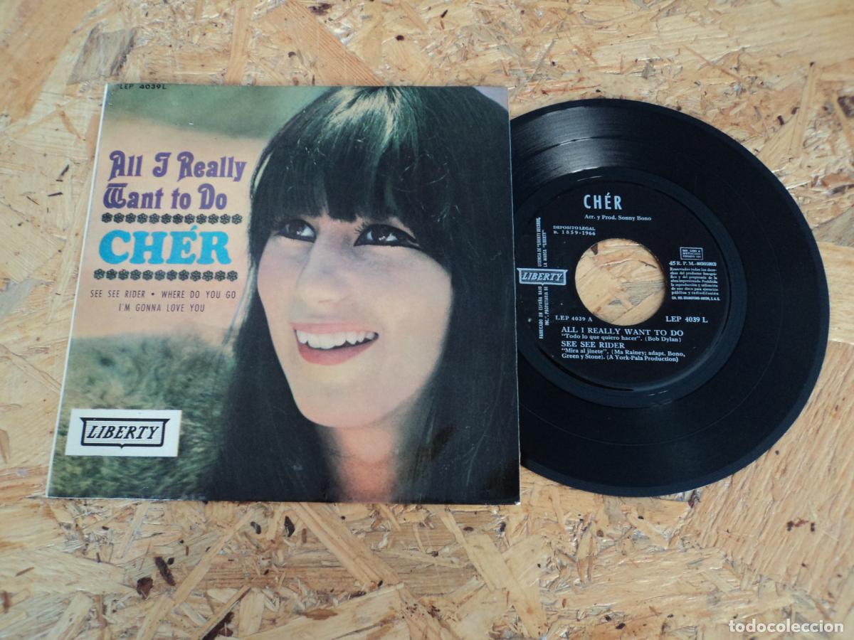 Discos de vinilo: CHER - ALL I REALLY WANT TO DO +3 - Foto 1