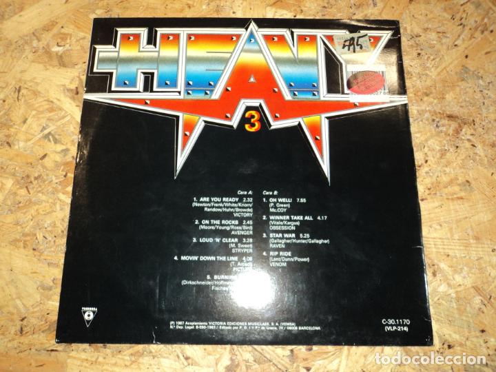 Discos de vinilo: HEAVY 3 - RECOPILATORIO (SPAIN 1987) - Foto 2