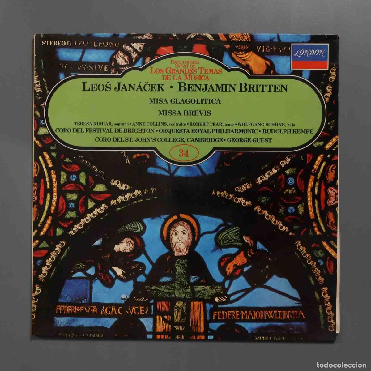 Dischi in vinile: LP. JANACEK BRITTEN 34. GRANDES COMPOSITORES. SALVAT