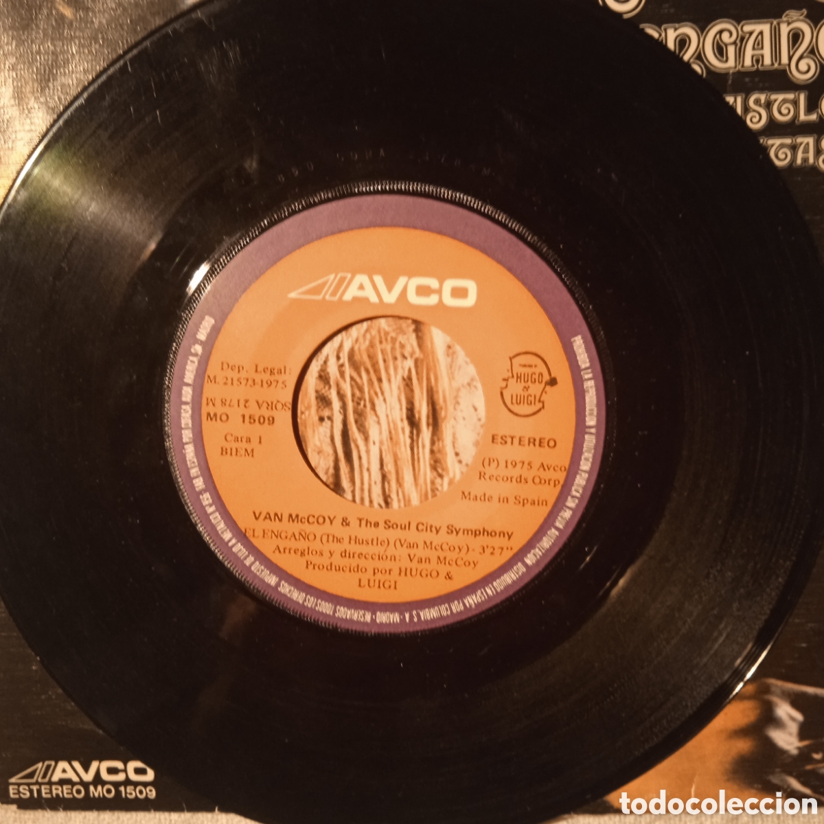 Discos de vinilo: Van mccoy el enga&ntilde;o 1975 - Foto 3