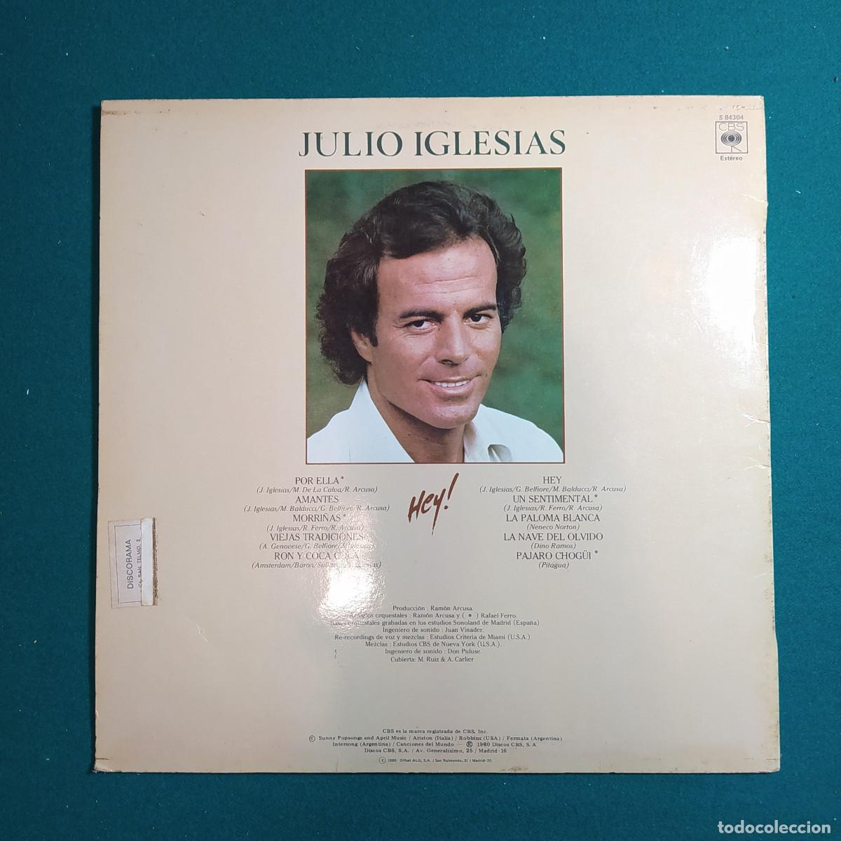 Discos de vinilo: Julio Iglesias &ndash; Hey! - Foto 2
