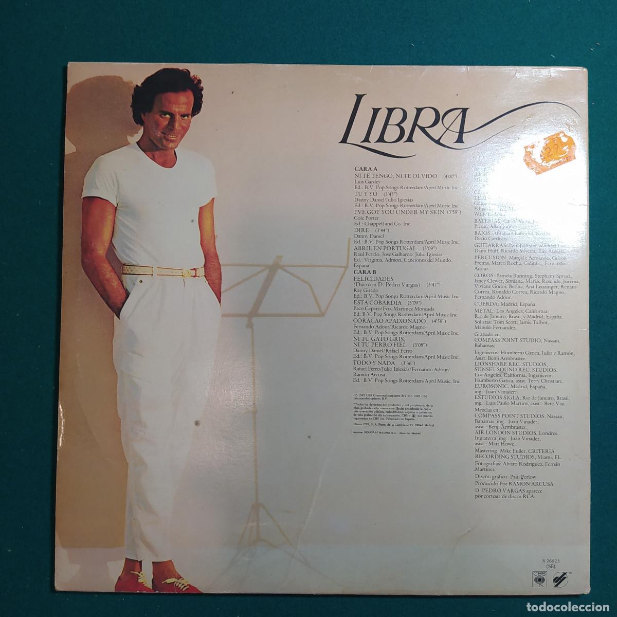 Discos de vinilo: Julio Iglesias &ndash; Libra - Foto 2