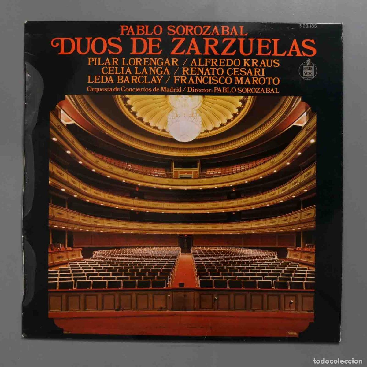 Discos de vinilo: LP. Duos De Zarzuelas. SOROZABAL - Foto 1