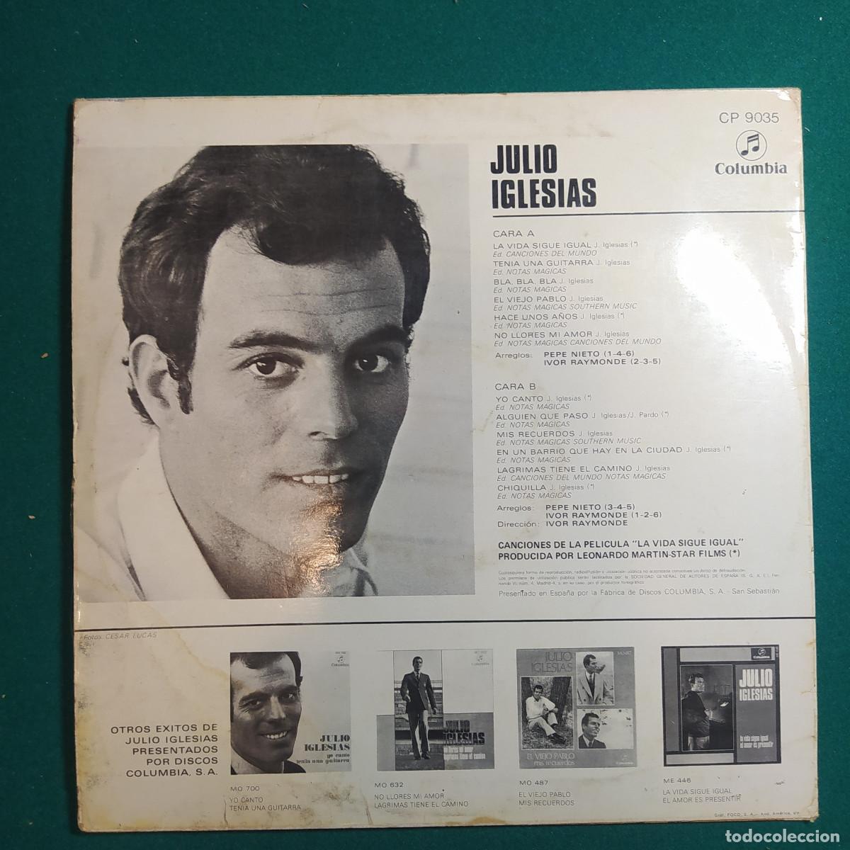 Discos de vinilo: Julio Iglesias &ndash; Yo Canto - Foto 2