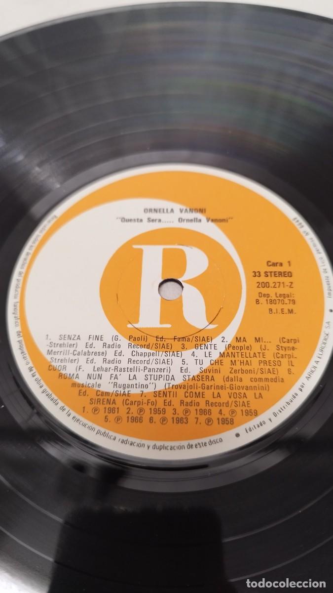 Discos de vinilo: Ornella Vanoni &ndash; Questa Sera....Vinilo Lp - Foto 2