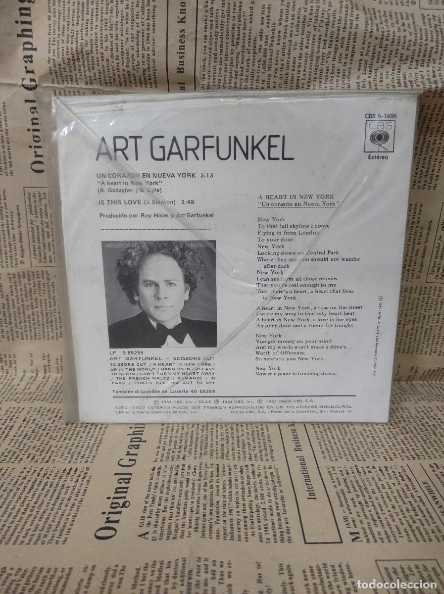 Discos de vinilo: Art Garfunkel &ndash; Un Corazon En Nueva York - Foto 2