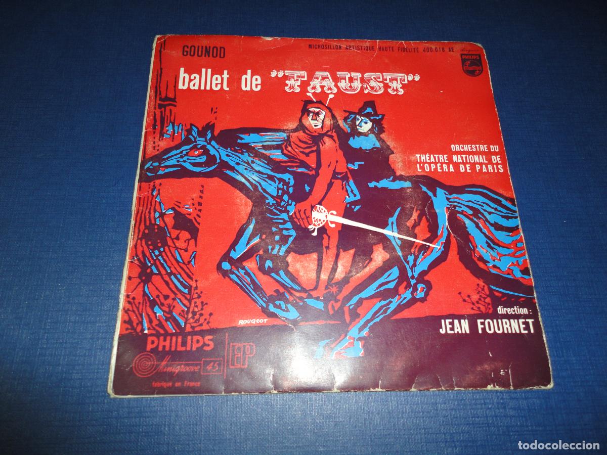 Discos de vinilo: Ballet de Faust (Charles Gounod). Single. Edici&oacute;n francesa - Foto 1