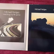 Discos de vinilo: MICHAEL HEDGES - WATCHING MY LIFE GO BY + AERIAL BOUNDARIES - WINDHAM HILL COMPLETOS Y EXCELENTES