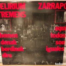 Dischi in vinile: DELÍRIUM TREMENS / ZARRAPO. LP VINILO DE 1987. ENCARTE . BUEN ESTADO