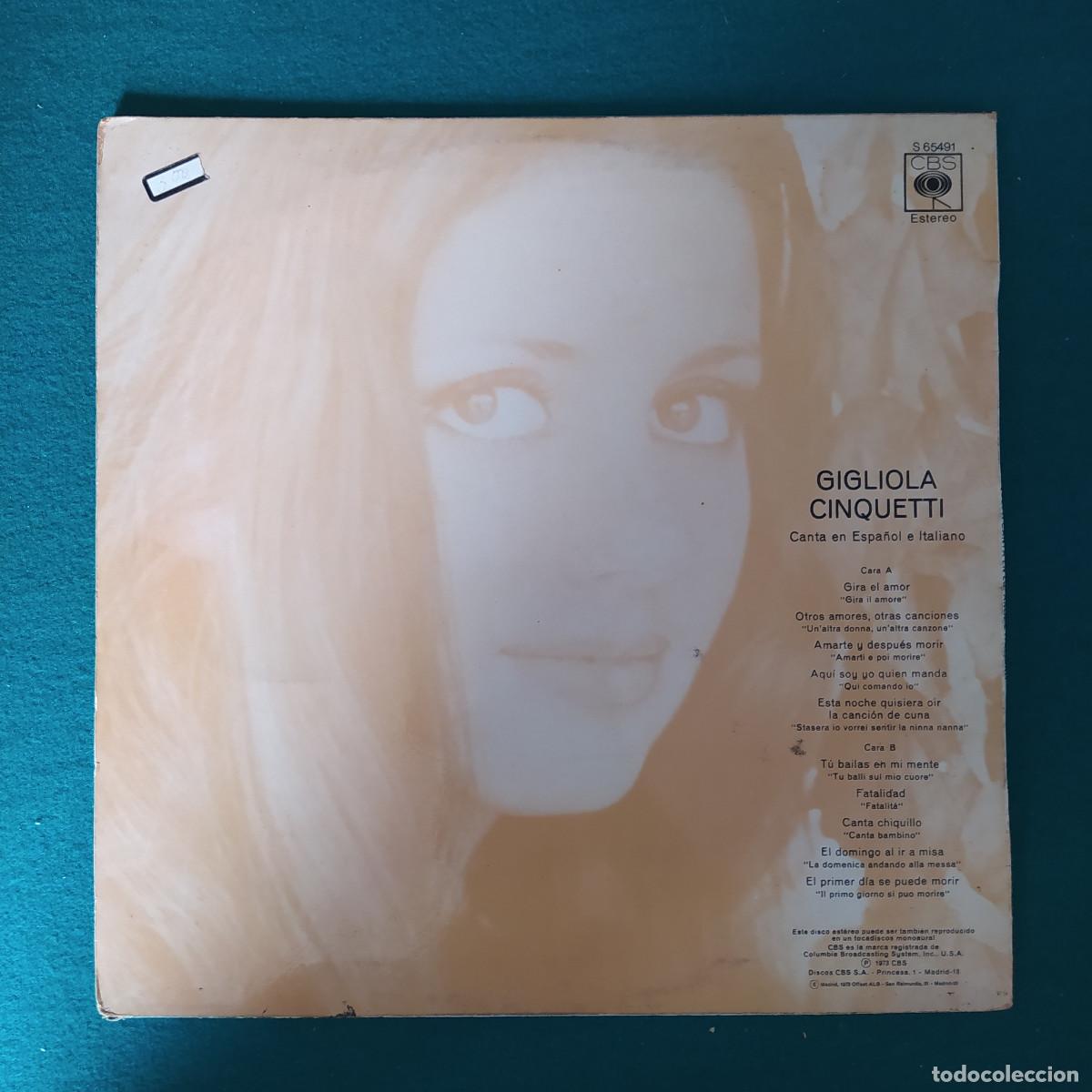 Discos de vinilo: Gigliola Cinquetti &ndash; Canta En Espa&ntilde;ol E Italiano - Foto 2