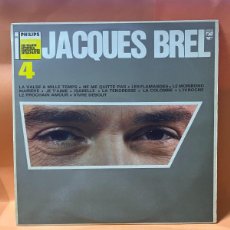 Discos de vinilo: LP - JACQUES BREL - VOL 4 - PHILIPS - MADE IN FRANCE