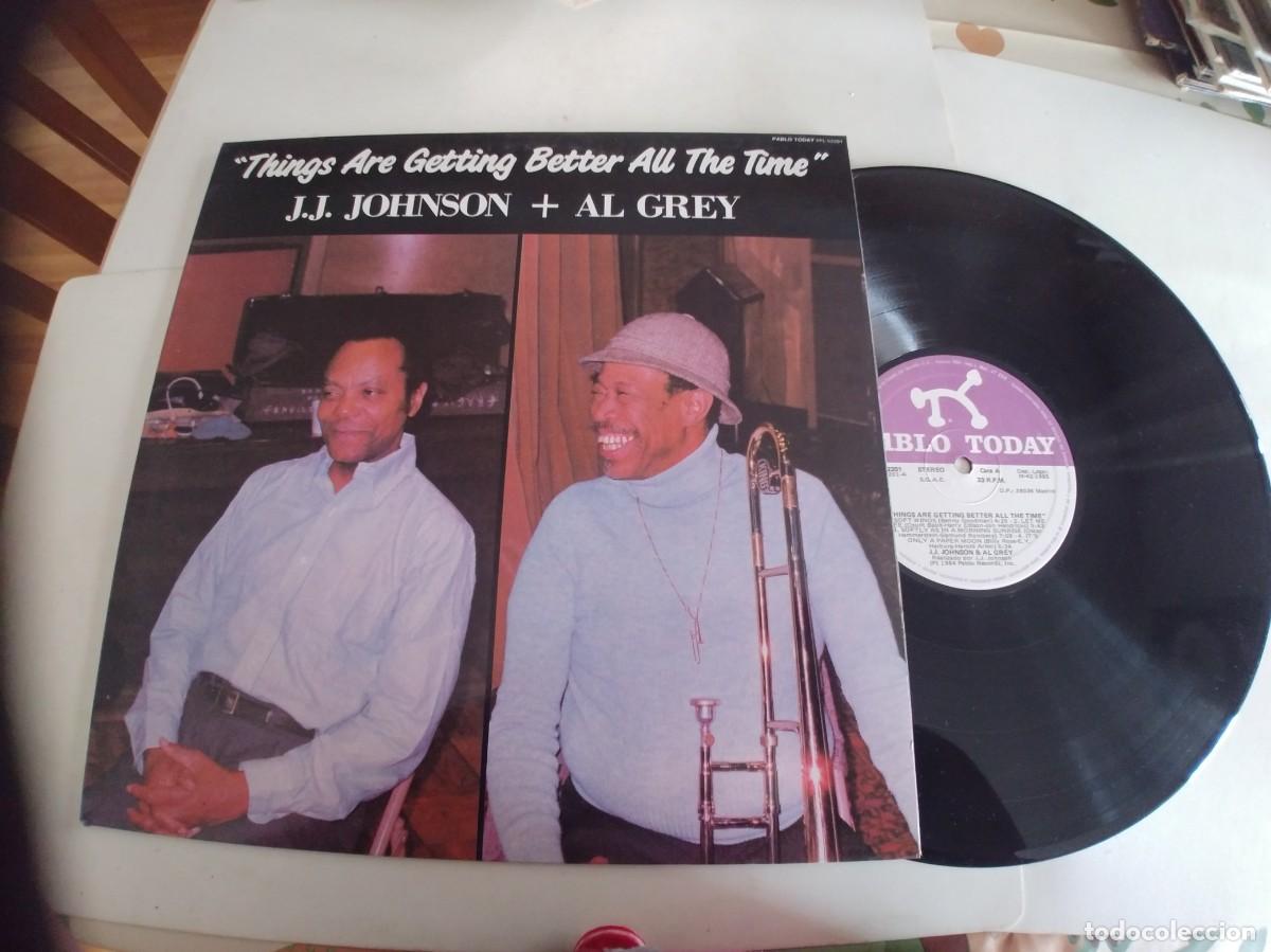 Discos de vinilo: J,J, JOHNSON + AL GREY-LP THINGS ARE GETTING BETTER ALL THE TIME - Foto 1