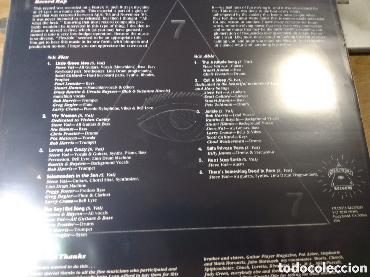 Discos de vinilo: STEVE VAI S FLEX ABLE .................. - Foto 2