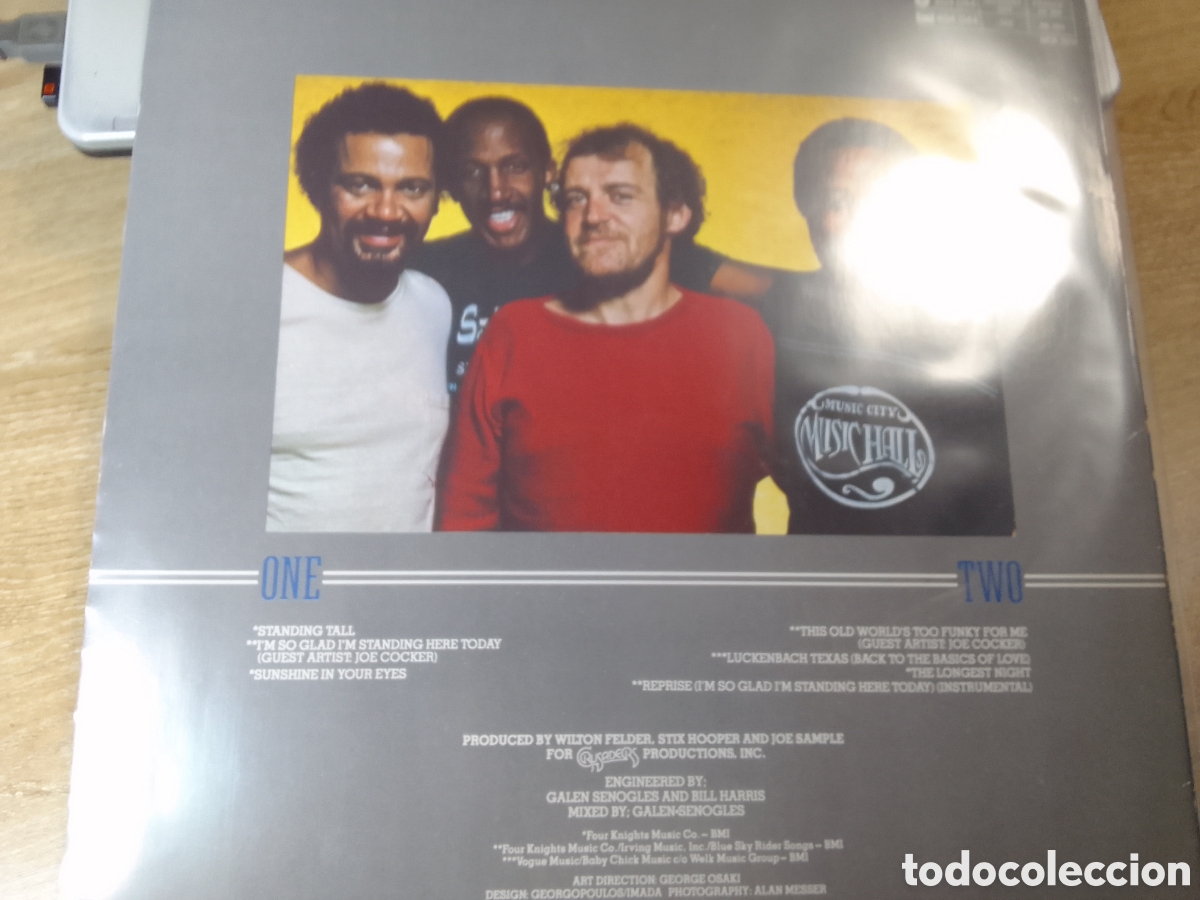 Discos de vinilo: CRUSADERS STANDING TALL CON JOE COCKER - Foto 2