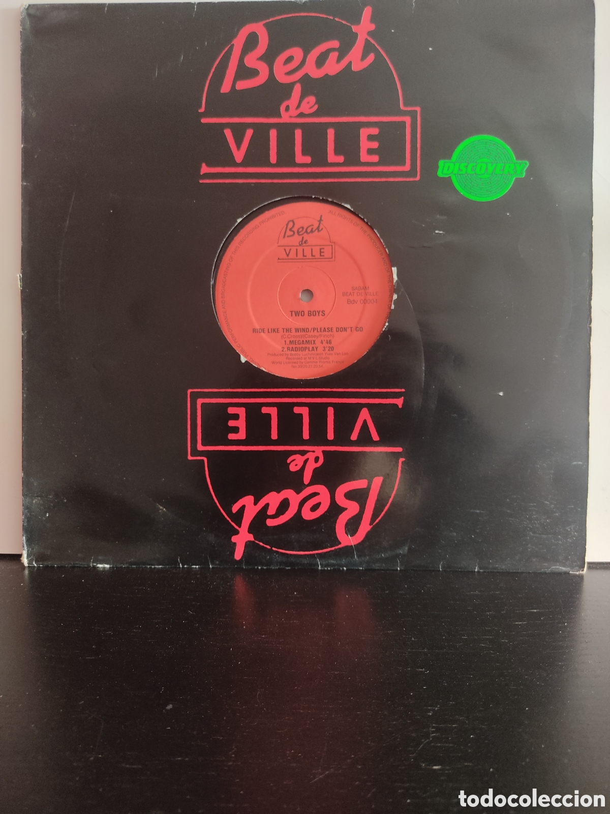 Discos de vinilo: Two Boys &lrm;&ndash; Ride Like The Wind / Please Dont Go - Foto 1