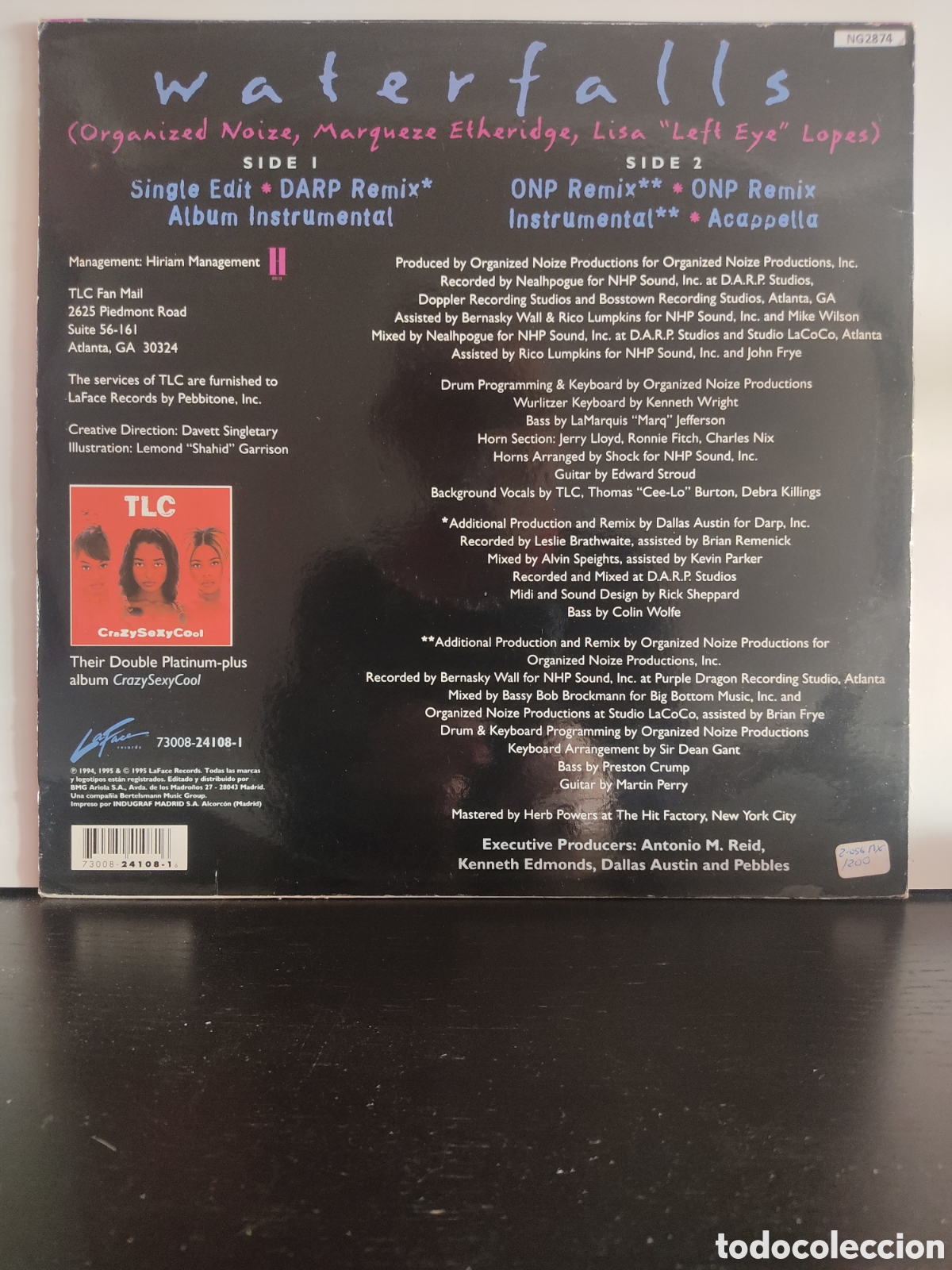 Discos de vinilo: TLC &lrm;&ndash; Waterfalls - Foto 2