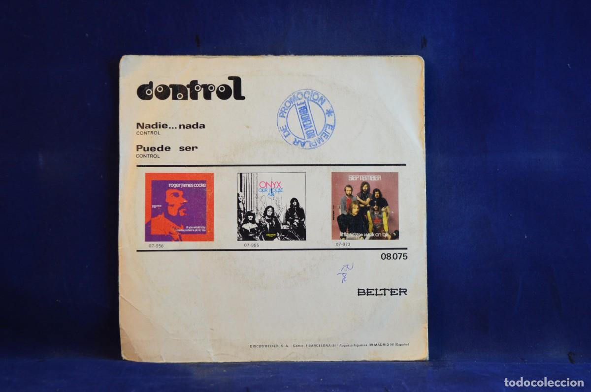 Discos de vinilo: CONTROL &ndash; NADIE...NADA - SINGLE - Foto 2