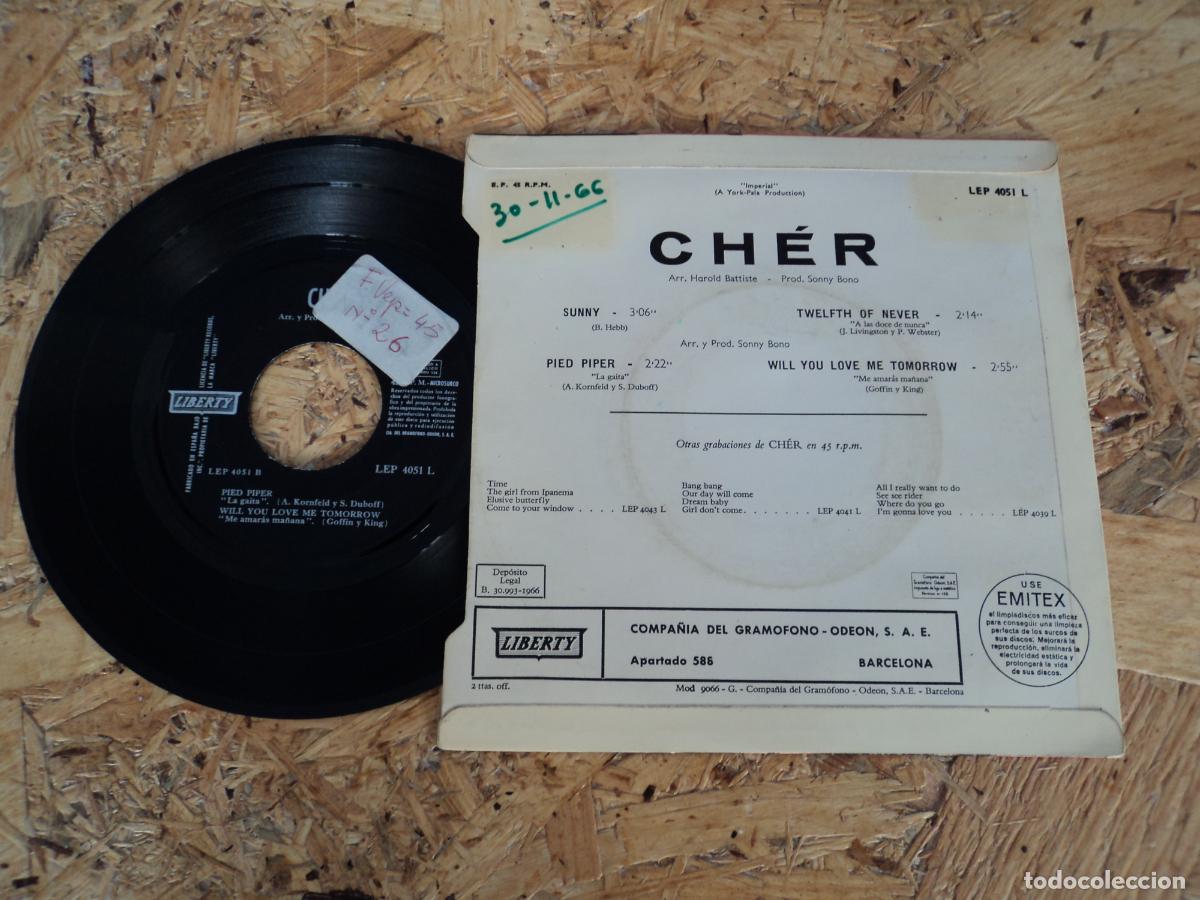 Discos de vinilo: CHER - SUNNY +3 - Foto 2