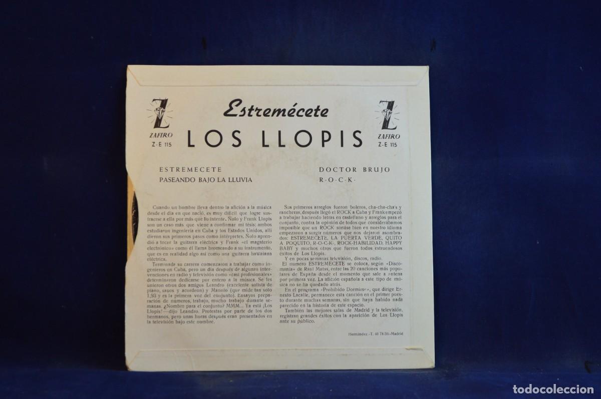 Discos de vinilo: LOS LLOPIS - ESTREMECETE - + 3 EP - Foto 2