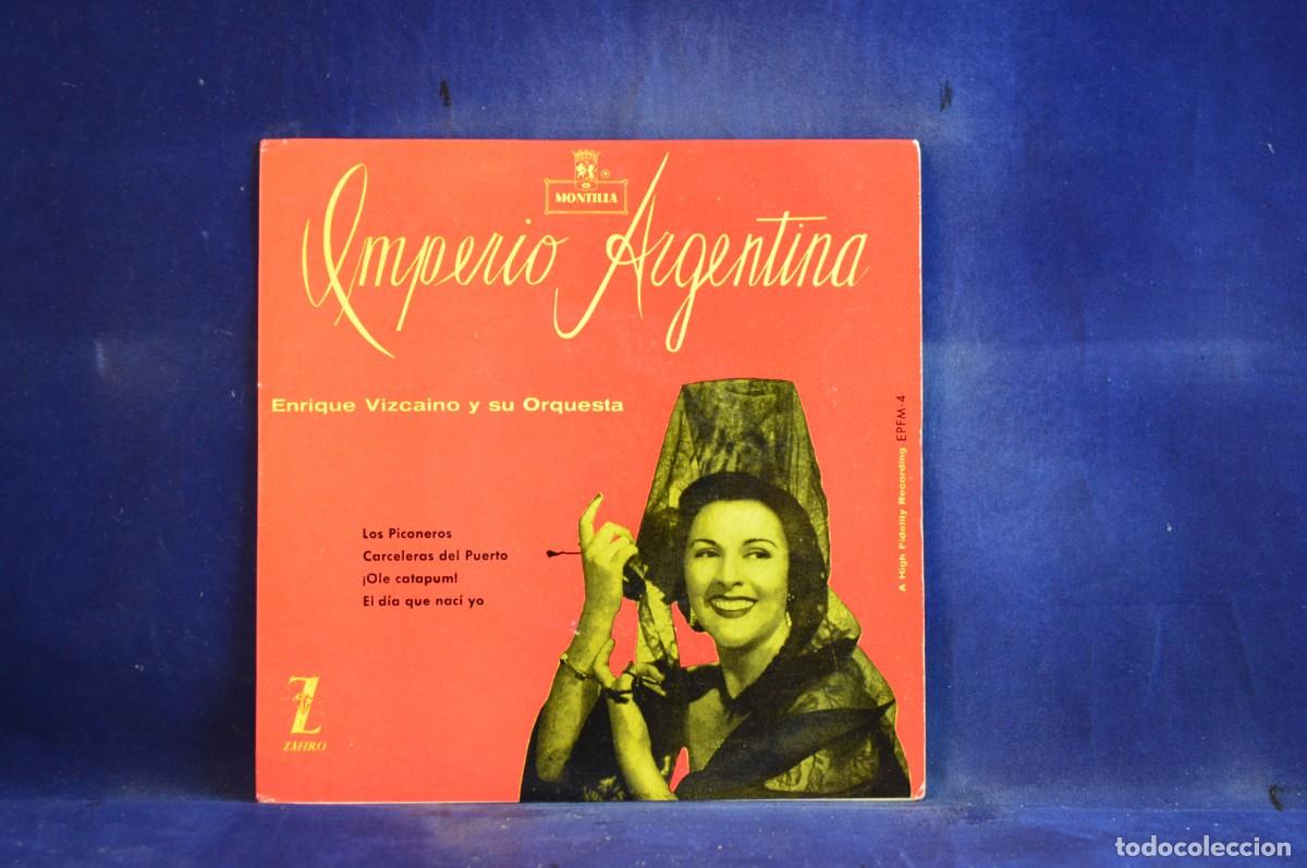 Discos de vinilo: IMPERIO ARGENTINA - LOS PICONEROS - + 3 EP - Foto 1
