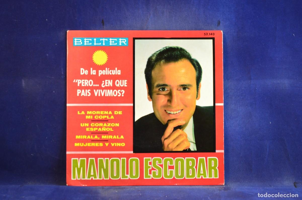 Discos de vinilo: MANOLO ESCOBAR - LA MORENA DE MI COPLA - + 3 EP - Foto 1