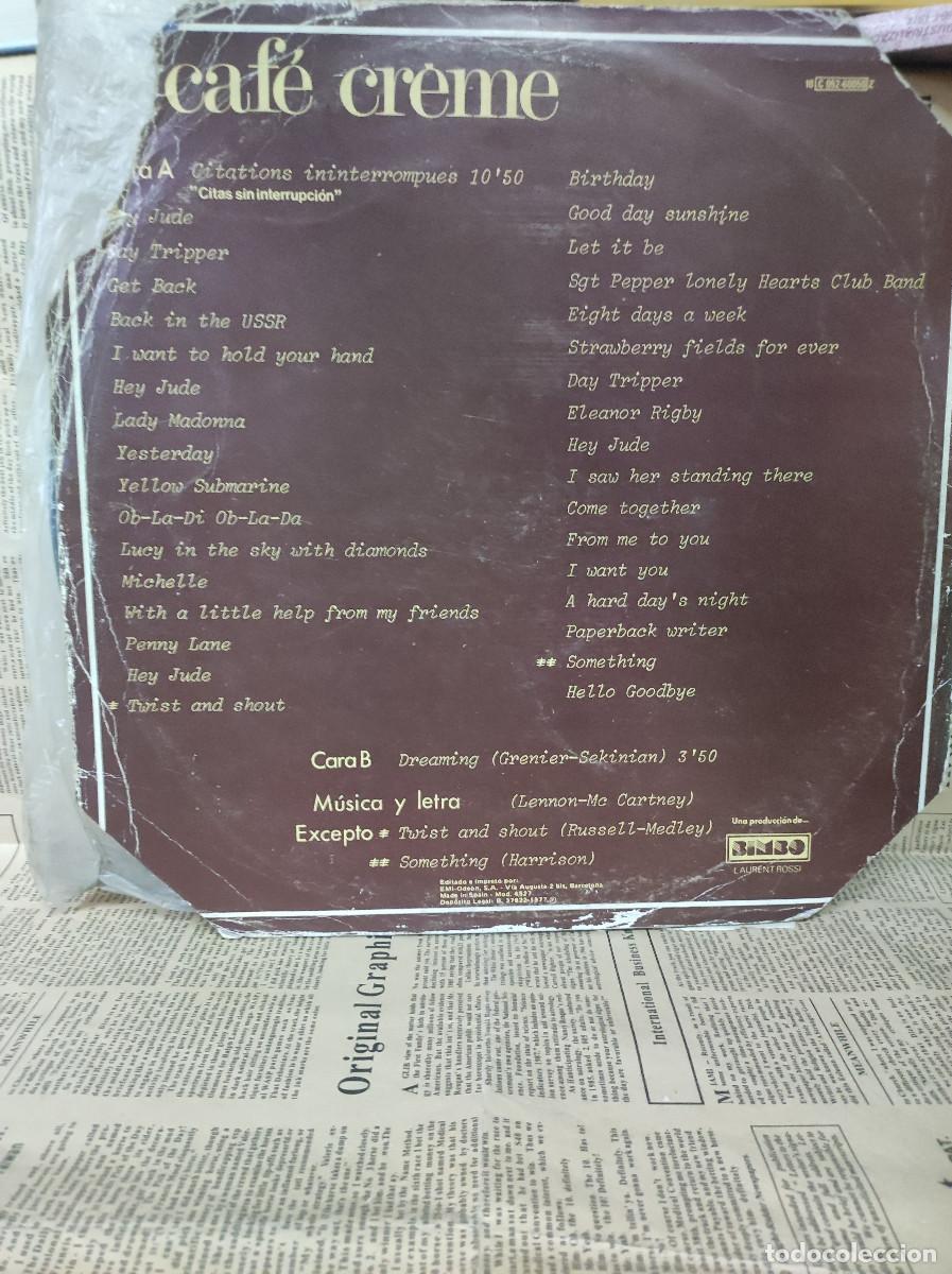 Discos de vinilo: Caf&eacute; Cr&egrave;me &ndash; Citations Ininterrompues - Foto 2