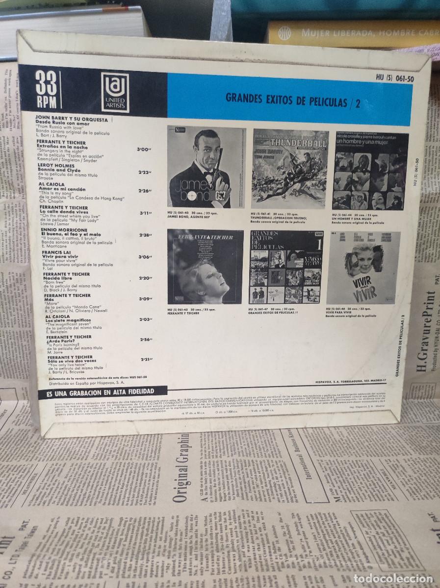 Discos de vinilo: Grandes &Eacute;xitos De Pel&iacute;culas 2 - Foto 2