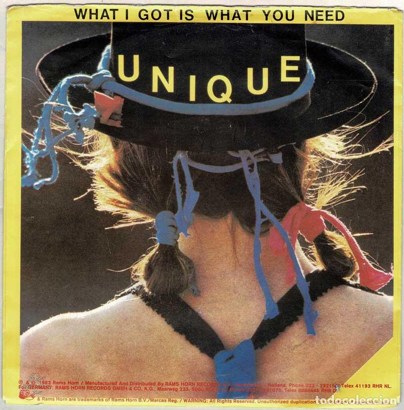 Discos de vinilo: Unique - What I Got Is What You Need. Single - Foto 2