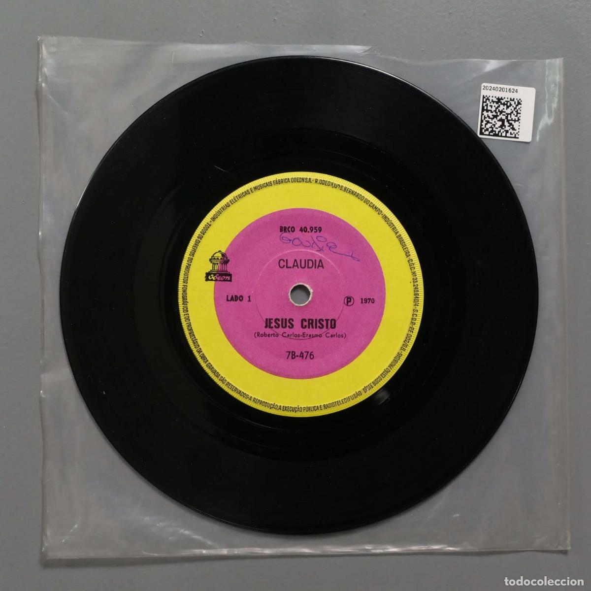 Discos de vinilo: SINGLE. Claudia (6) &ndash; Jesus Cristo - Foto 2