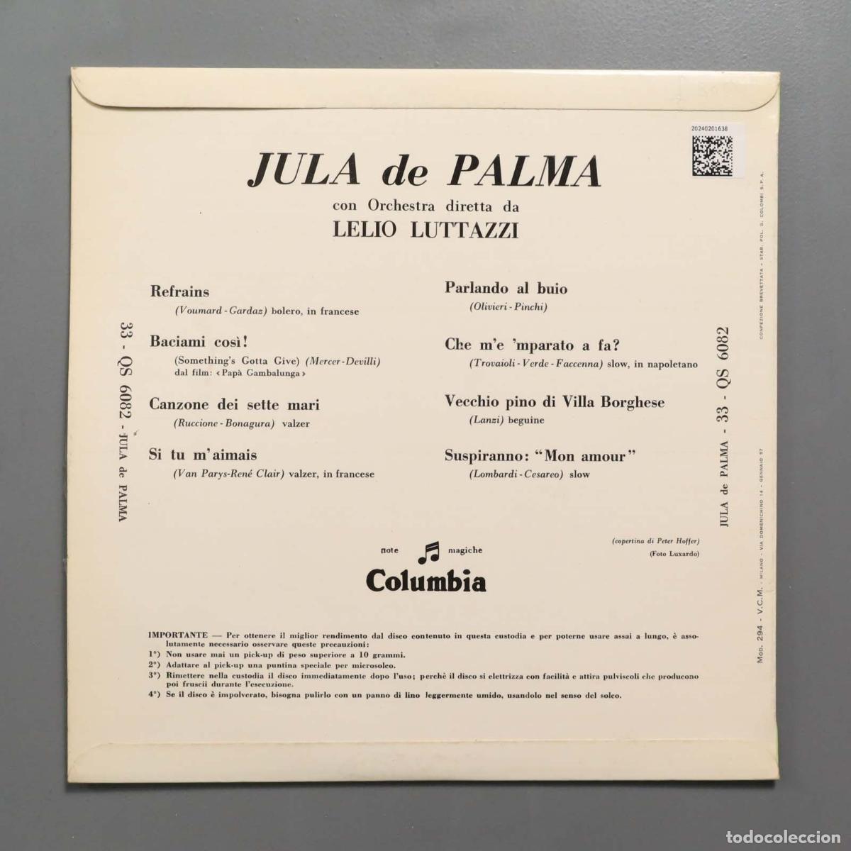 Discos de vinilo: LP. Jula De Palma &ndash; Jula De Palma - Foto 2