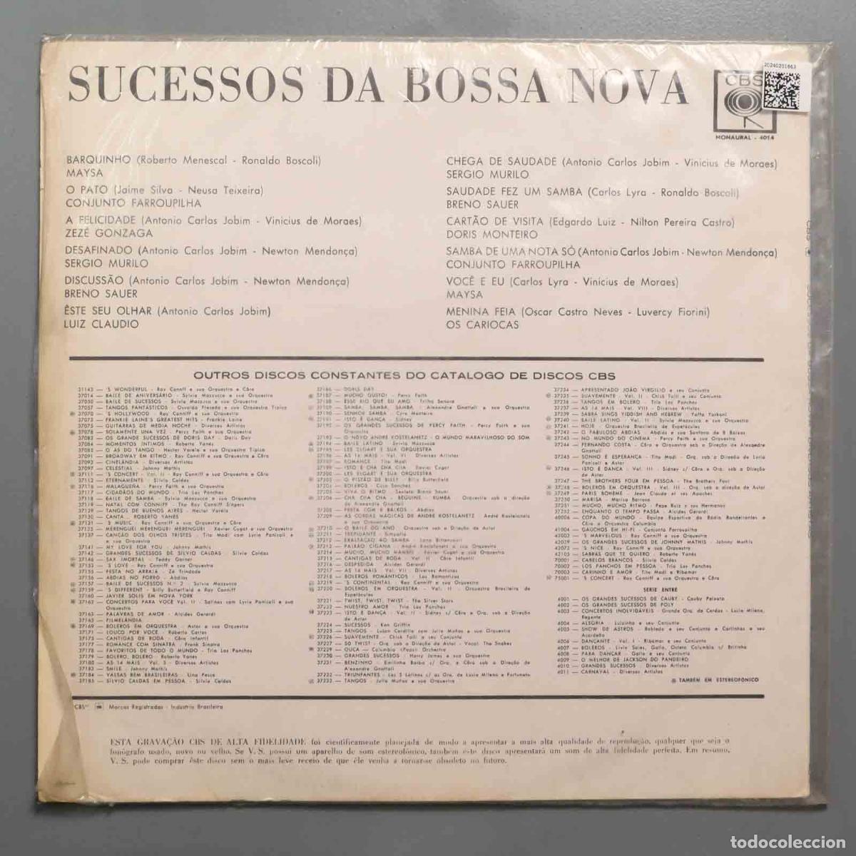 Discos de vinilo: LP. Various &ndash; Sucessos Da Bossa Nova - Foto 2