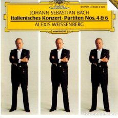 Discos de vinilo: JOHANN SEBASTIAN BACH, ALEXIS WEISSENBERG ITALIENISCHES KONZERT - PARTITEN NOS. 4 & 6 - CD,
