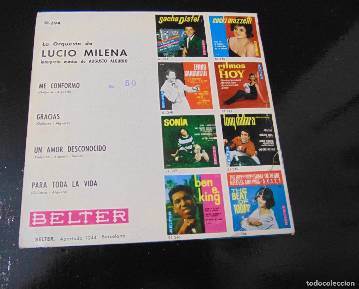 Discos de vinilo: LUCIO MILENA - EP DE 1964 - Foto 2