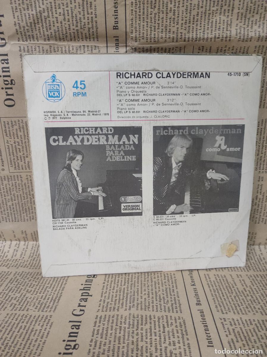 Discos de vinilo: Richard Clayderman &ndash; &rdquo;A&rdquo; Como Amor - Foto 2